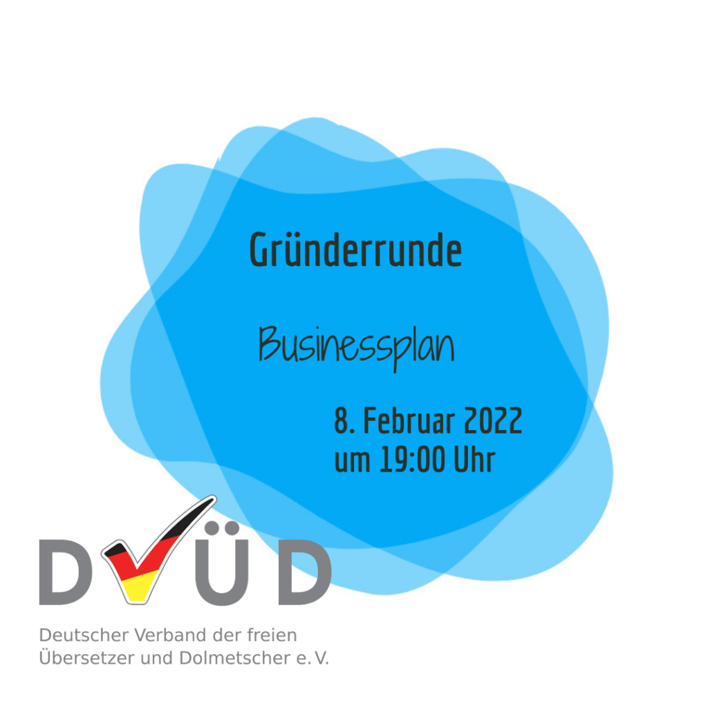 Logo für die Gründerrunde des DVÜD, 2022